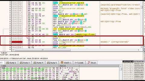 How to crack Bigasoft Total Video Converter and remove the trial limitations using x64dbg