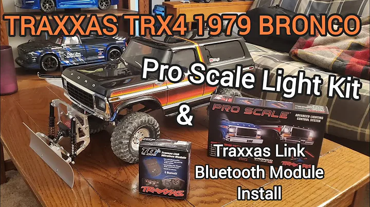 Traxxas TRX4 1979 Bronco Pro Scale Light Kit & Traxxas Link Bluetooth Module Install.