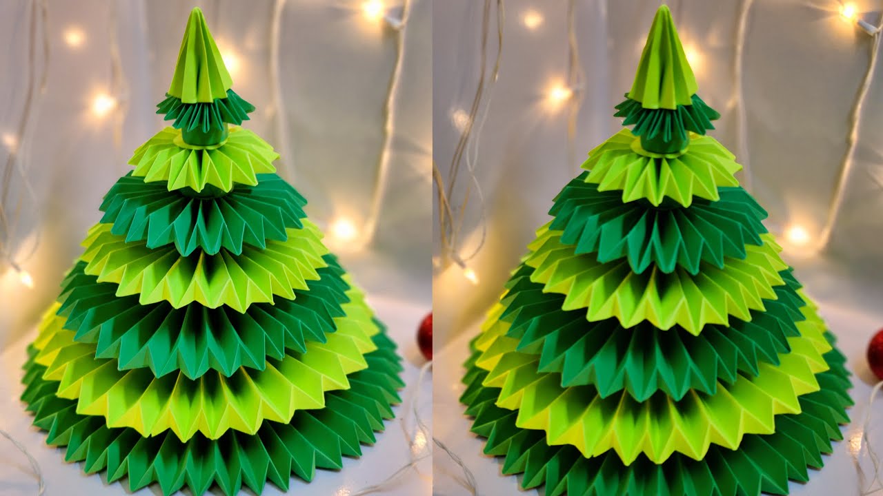 How to make Paper Christmas Tree 🌲 / DIY Christmas tree / Diy Christmas decorations ideas 