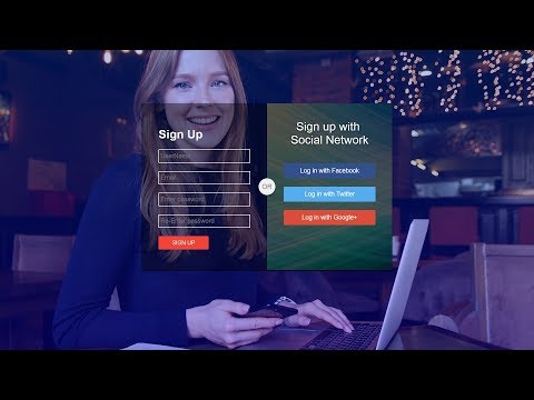 How To Make Login Page with Social Media Login Buttons | HTML & CSS Login Page