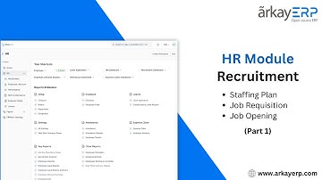 HR Module - ERPNext | ArkayERP