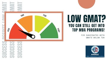 Low GMAT? You Can Still Get into Top MBA Programs!