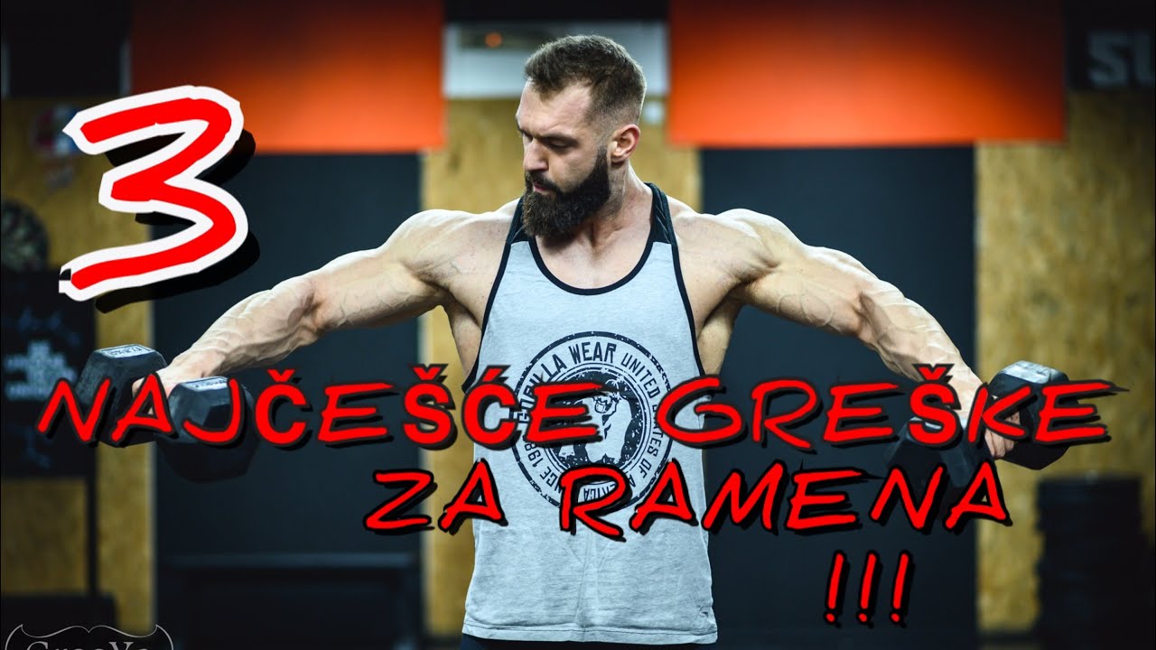 Tri najčešće GREŠKE - Ramena