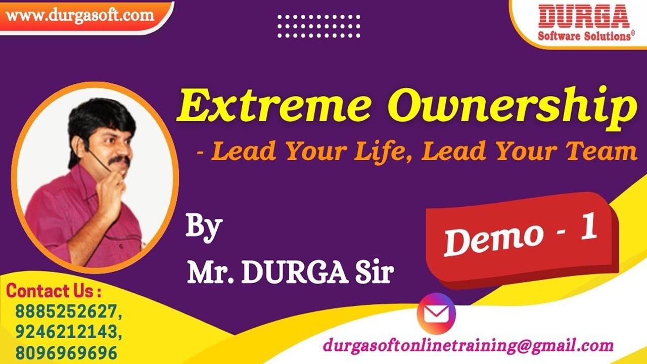 Extreme Ownership - Lead Your Life, Lead Your Team tutorials || by Mr. DURGA Sir