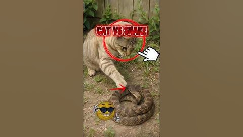 When a Cat Faces a Snake. The Result Will Shock You 🐍🐱 #shorts