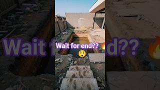 Transforming an abandoned pool into a beautiful pool 😍🔥 #timelapse #transform #pool #shorts