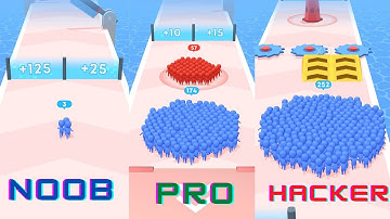 NOOB VS PRO VS HACKER -COUNT MASTERS GAMEPLAY