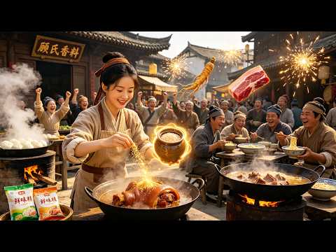 On the very first day of transmigration, a woman was almost sold by her wicked mother-in-law! Pretending to be wronged and splitting up, relying on supermarket space to make a comeback with MSG! Opening a bun shop and a restaurant was thriving in ancient times!