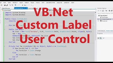 How to Make VB.Net Custom Label Control