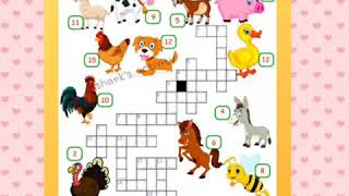 Crossword Puzzle game| brain boosting activity for kid| learning new word Activity|learning Activity Net Worth