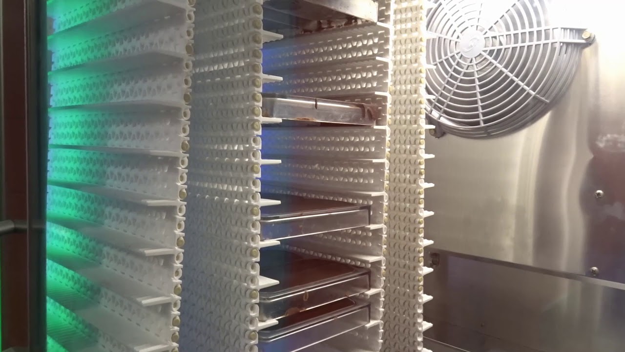 MICRO CLIMA. Smallest FBM vertical cooling tunnel for Chocolate Moulds.