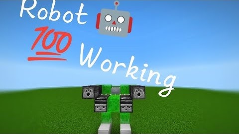 Working Robot 🤖 in Minecraft Pocket Edition.