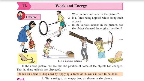 CLASS 6 SCIENCE CHAPTER NO 11 WORK AND ENERGY#smartkids