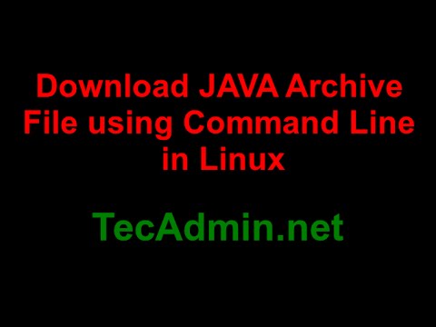 How to Download Java Archive using Command Line ? - YouTube