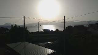 Vista dos hidroavións atendendo o incendio de Nebra (Portosin - 21 de xullo 2020)