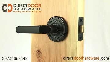 Emtek Milano Lever with Regular Rosette in Oil Rubbed Bronze