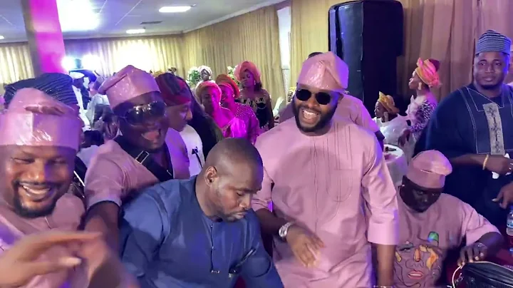 FEMI ADEBAYO AND AFRIMEK ACTORS AT LUYEK WEDDING CEREMONY IN LAGOS