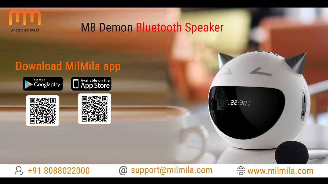 M8 Demon Bluetooth Speaker # MilMila Reseller APP