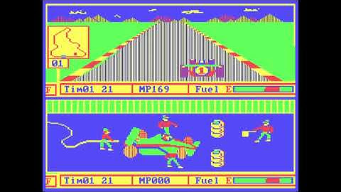 Pit Stop II - 1984 - IBM PC XT emulated in PCem v17