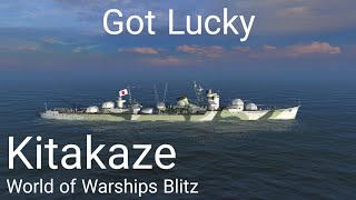 World of Warships Blitz: Kitakaze. Got Lucky