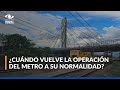 Avanzan obras en el socavón del Metro de Medellín: reabriría el martes si no llueve