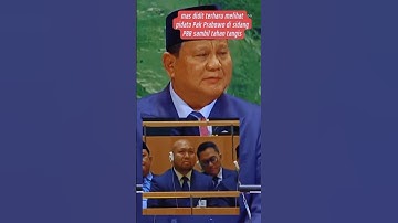 mas Didit terharu melihat pidato presiden Prabowo Subianto di sidang PBB #beritahari #shorts