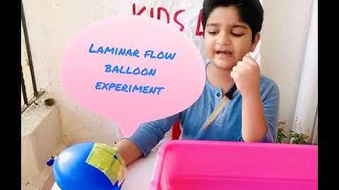 Laminar flow 🌊 balloon 🎈experiment DIY Science Experiment for kids #21 UnBox Kids Lab