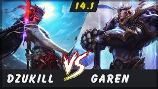 Dzukill  Yone vs Garen TOP Patch 14.1  Yone Gameplay