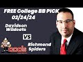 College Basketball Pick - Davidson vs Richmond Prediction, 2/24/2024 Best Bets, Odds & Betting Tips