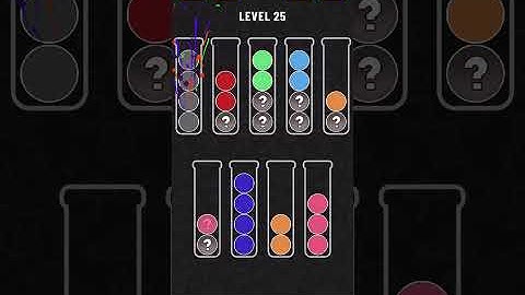 Ball Sort Puzzle Level 25 Solution