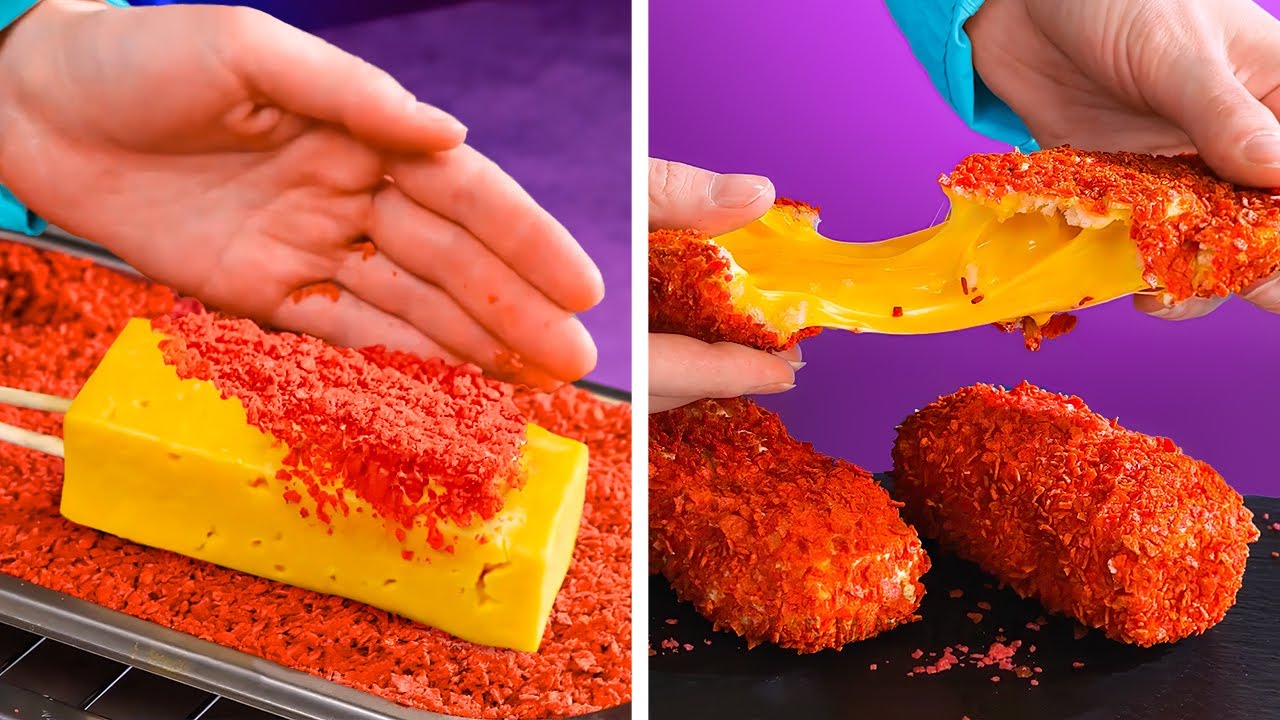 FLAMIN' HOT CHEESE STICKS | Fast And Yummy Food Ideas That Will Melt In Your Mouth