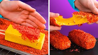 FLAMIN' HOT CHEESE STICKS | Fast And Yummy Food Ideas That Will Melt In Your Mouth