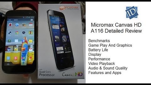 Micromax Canvas HD A116 Review- Benchmarks, Gaming, Performance, Display, Box Contents