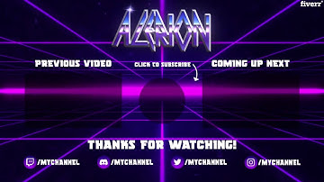 Make you an 80s vhs youtube intro and outro - Best Intros & Outros service