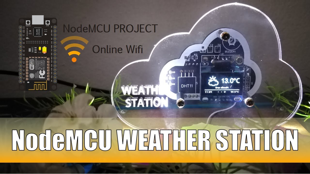 Nodemcu Weather Station Esp8266 Wifi Youtube