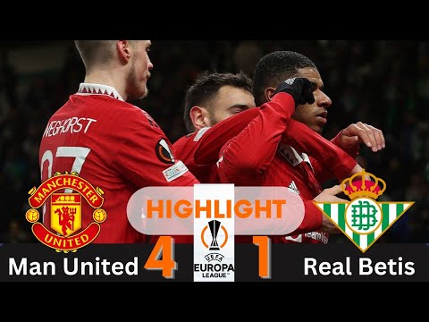 Manchester United Vs Real Betis 4-1 Europa League | Highlights | Resumen | Soccer