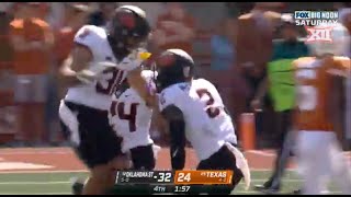 No. 12 Oklahoma State vs No. 25 Texas Football Highlights