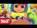 Train ride 360 video for kids | LooLoo Kids