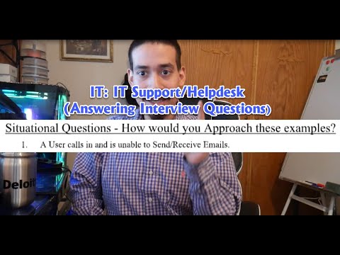 IT: IT Support/Helpdesk Interview Questions