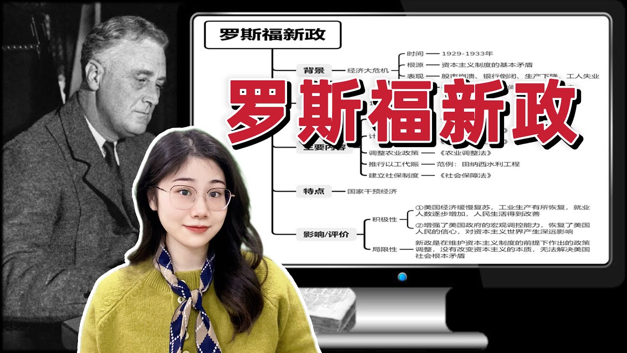 中学历史】罗斯福新政| 经济大危机| 为什么牛奶倒掉也不送给穷人？ - YouTube