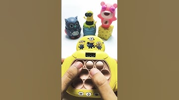 Squid game song by pop it electric with owl and minion! #shorts #popit #squidgame 763