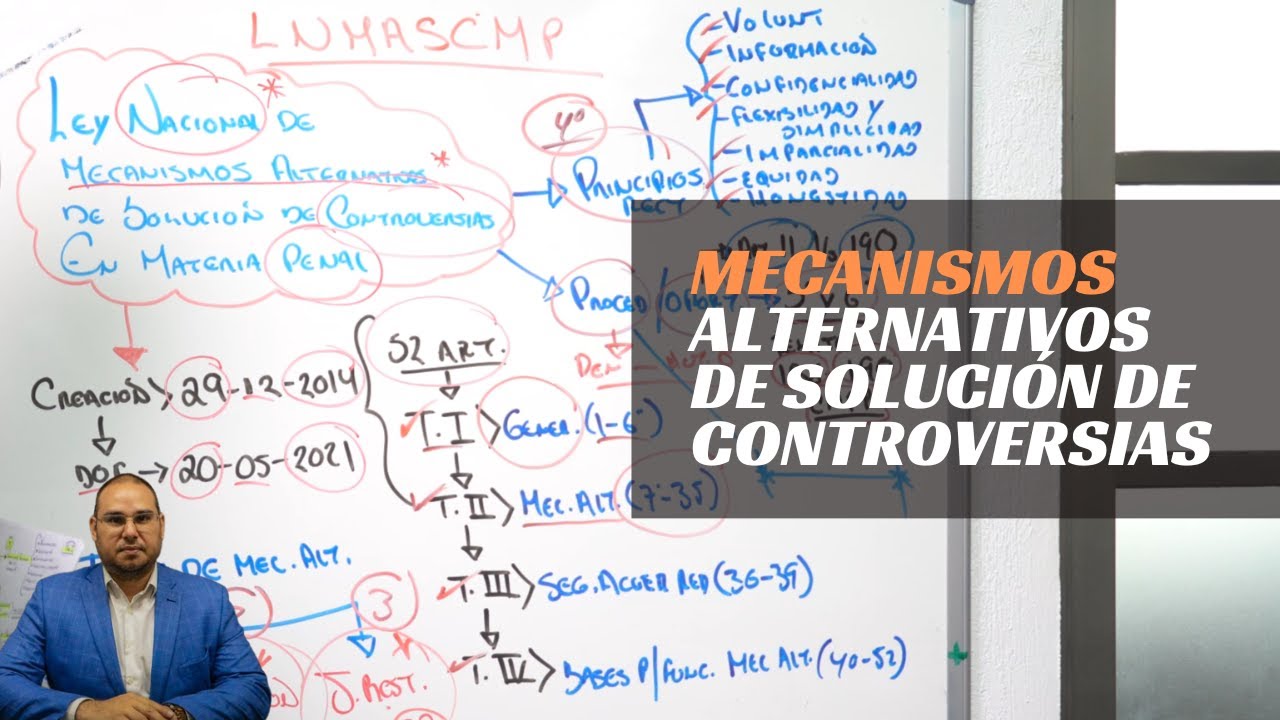 Ley nacional de mecanismos alternativos de solución de controversia en materia penal 🙋🤵🙎‍♂️