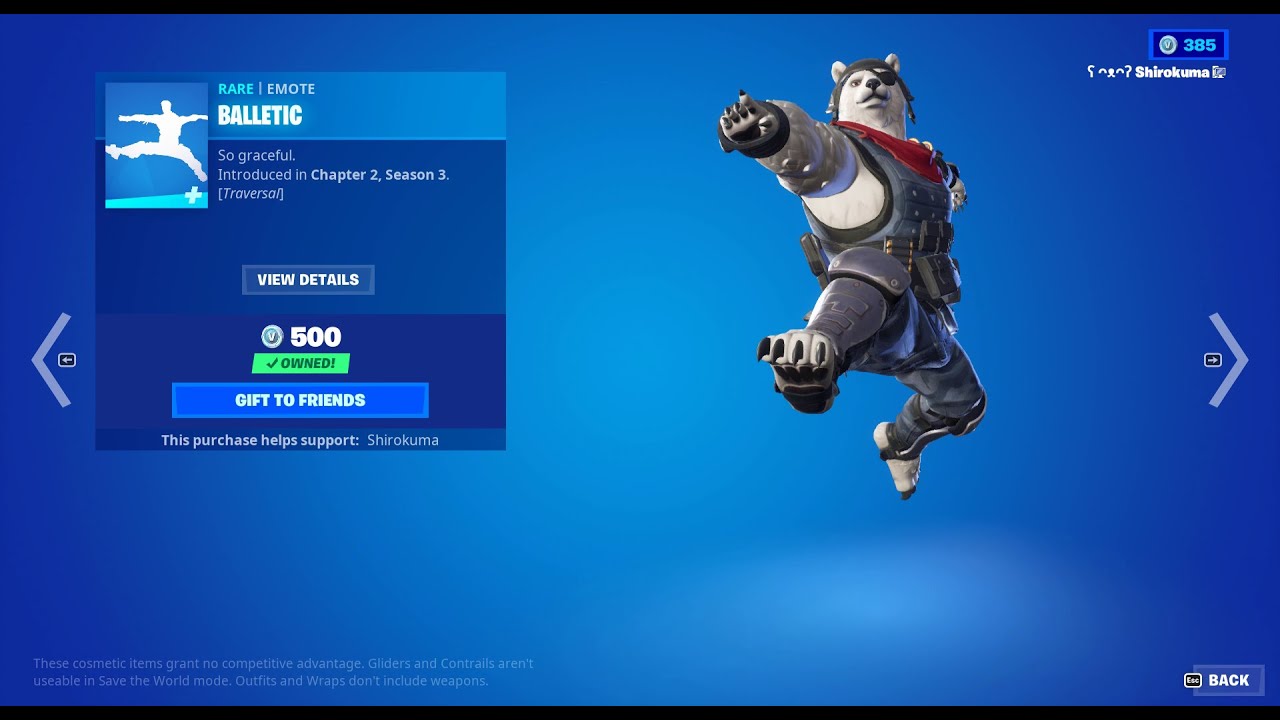 Ballet Fortnite Emotes (May 13, 2023) YouTube