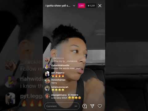 d1nayah rapping her songs she made on live//