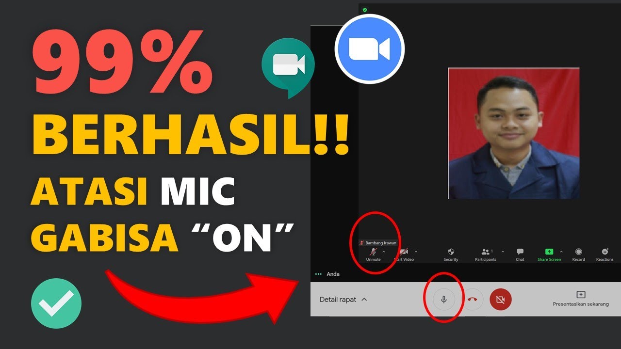 TERBUKTI!! CARA MENGATASI MIC ZOOM/GMEET GABISA NYALA DI LAPTOP (Hanya