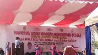 JUARA 1 LAGU ISLAMI TPA BAITUL MUSYAHADAH 'ALLAH MAHA MELIHAT'. FASI KOTA BANDA ACEH TAHUN 2019