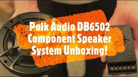 Polk Audio DB6502 6.5" Component Speaker System Unboxing - Step-up Your Audio!