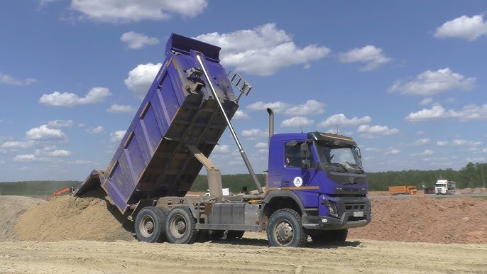 Volvo FMX 6x6 with a Grunwald - Grunwald semitrailers