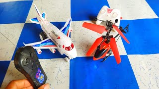 Remote Control Helicopter and Radio Control Airplane Flying Sky Testing