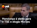 André Mendonça é eleito para o TSE e elogia comando de Moraes à frente do Tribunal: ‘Gestão exitosa’